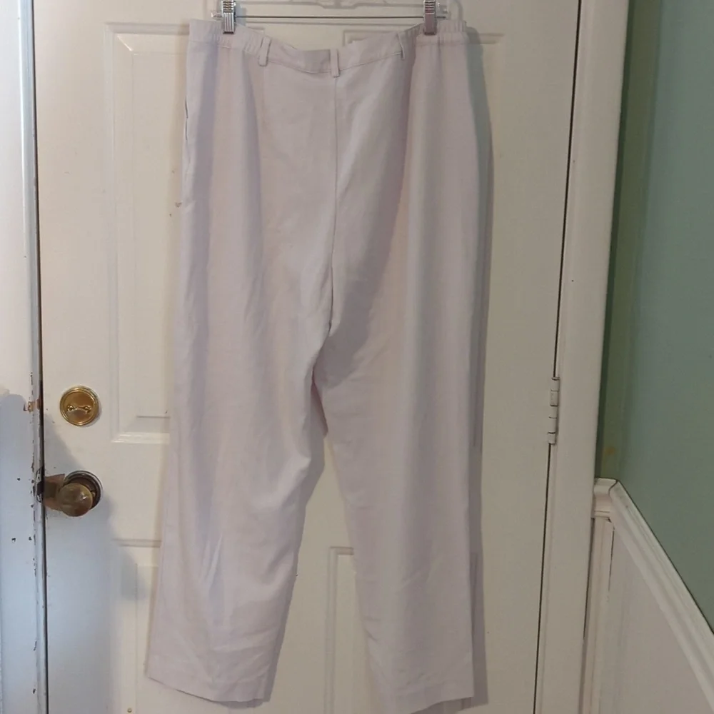 Koret White Pants Size 16 Work Or Summer Stretch - Picture 5 of 14